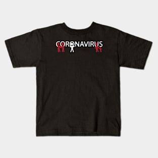 Coronavirus vs human Kids T-Shirt